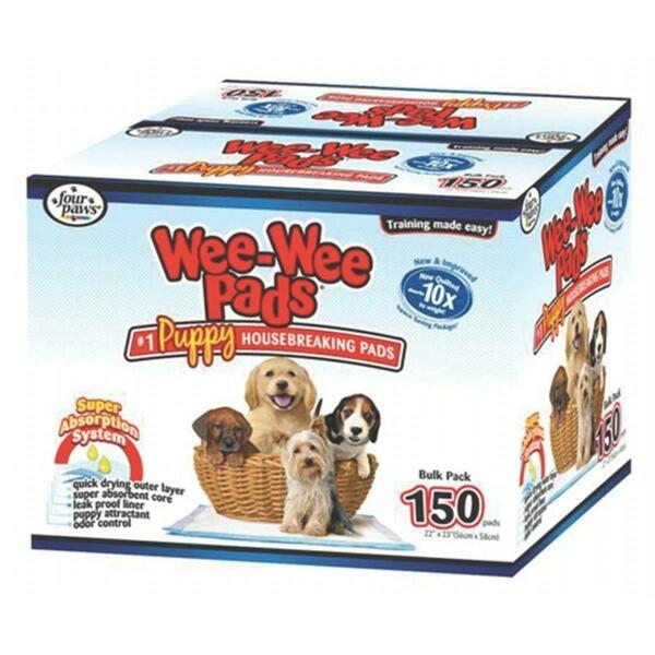 Four Paws International Wee Wee Pads Puppies, 100202091-01641, 150PK 435178